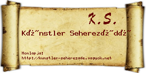 Künstler Seherezádé névjegykártya